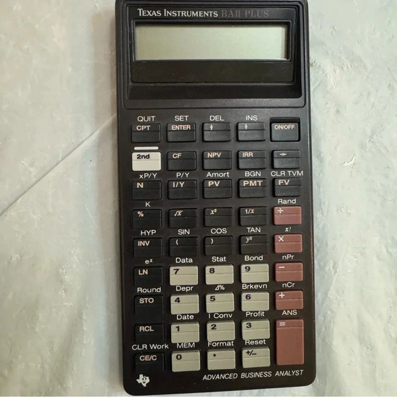 Vintage 1991 Texas Instruments BA II Plus Professional Calculator - Picture 2 of 8